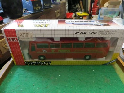 JOAL COMPACT VOLVO  PARRYS HOLIDAYS BUS COACH 1/50 SCALE MIB #149 MADE IN SPAIN - Image 1 of 4