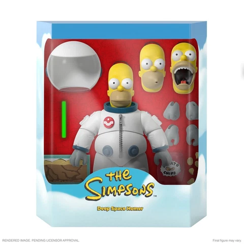 Super7 The Simpsons Ultimates Wave 1 Deep Space Homer 7" Action Figure NEW! Cover