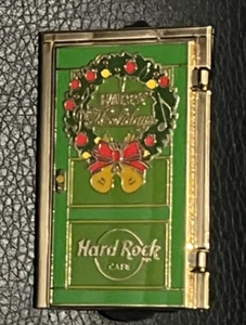 Pin insignia HARD ROCK CAFÉ LONDRES Felices Fiestas puerta con bisagras - Imagen 1 de 3