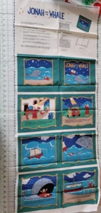 Jonah and the Whale Fabric Panel Soft Story Fabric Book Cut & Sew 1995 Tradition - Picture 1 of 1