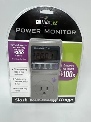 Kill A Watt EZ Appliances Electricity Power Energy Usage Monitor Cost Calculator - Image 1 of 2
