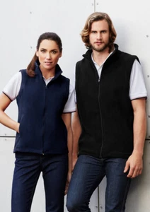 Biz Collection Mens Black Plain Micro Fleece Vest Low Pill Clearance Size 3XL - Picture 1 of 3