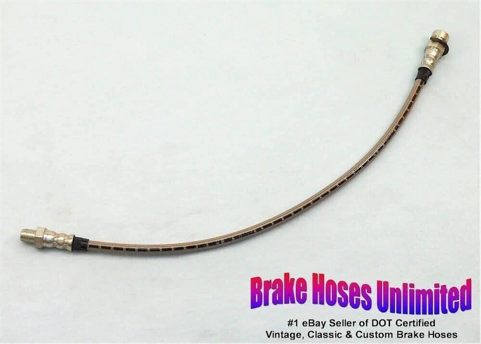 REAR STAINLESS BRAKE HOSE Ford Truck 1/2 Ton, F1, 1948 1949 1950 1951 1952 - Image 1 of 1