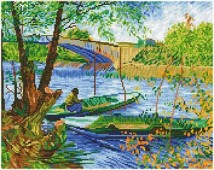 Diamond Dotz Diamant Malset: Angeln im Frühling (Van Gogh) - Bild 1 von 1