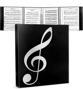 A-5. Sheet Music Folder 8.5×11 Music Binder 4 Page Expand 52 Pages Capacity - Picture 1 of 7
