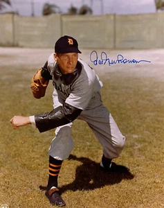 Foto firmada 8x10 del Salón de la Fama de los Tigres HAL NEWHOUSER (d) AUTOMÁTICA #2 - Imagen 1 de 1