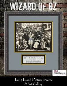 Wizard of OZ 4 Munchkins Signed Custom Framed Photo Display JSA - Picture 1 of 12