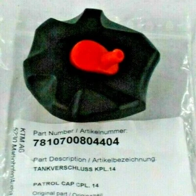 KTM GAS,TAPÓN DEPÓSITO COMBUSTIBLE 7810700804404, 65,125,144,200,250,300,350,400,450,505,530 Foto 1 de 2