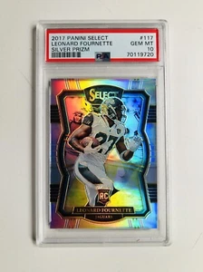 2017 Panini Select LEONARD FOURNETTE Silver Prizm RC #117 PSA 10 GEM MINT - Picture 1 of 2