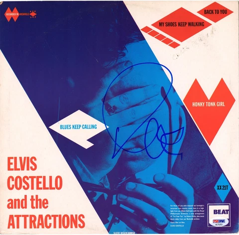 Elvis Costello Autographed I'm Your Toy Album PSA Cover