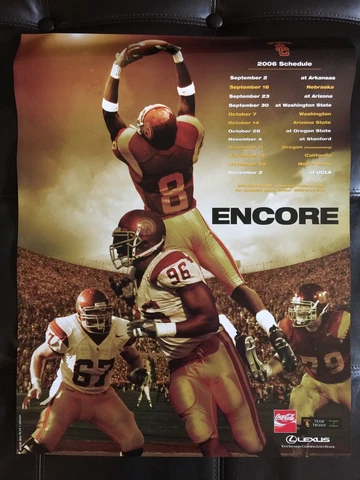 2006 USC Trojans Football Schedule Poster 'Encore' Cover