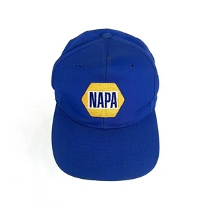 Vintage NAPA Snapback Cap ~ Blue Nissun Hat w/ Embroidered Patch~ Ships in a bx - Picture 1 of 9