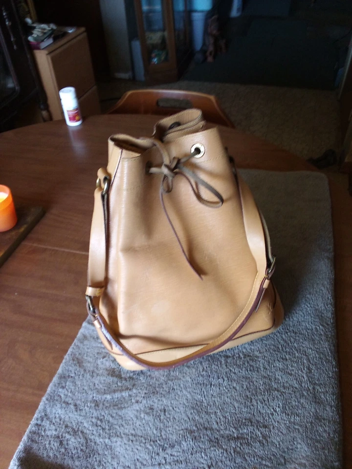 Bolso de Mano Louis Vuitton Vintage Noe Tan Bucket Cordón con Bolsa para el Polvo Foto 1 de 3