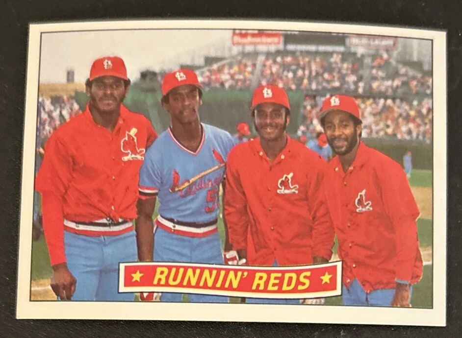 1984 Donruss Runnin Redbirds Lonnie Ozzie Smith David Green Willie McGee #625 EX - Image 1 of 2