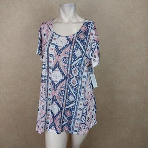 Style & Co Nueva Camisa Prenda para el torso Jacquard Mangas Cortas Talla M _ Nueva con etiquetas R3F2 - Imagen 1 de 4