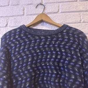 Marconi 3D Textured Knit Sweater Mens XL Multicolor Acrylic Wool Made in Italy - Picture 1 of 3