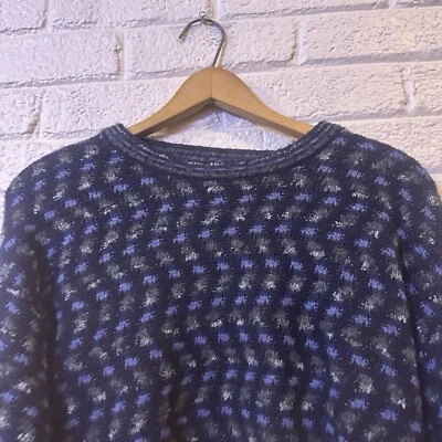 Marconi 3D Textured Knit Sweater Mens XL Multicolor Acrylic Wool Made in Italy - Image 1 of 3