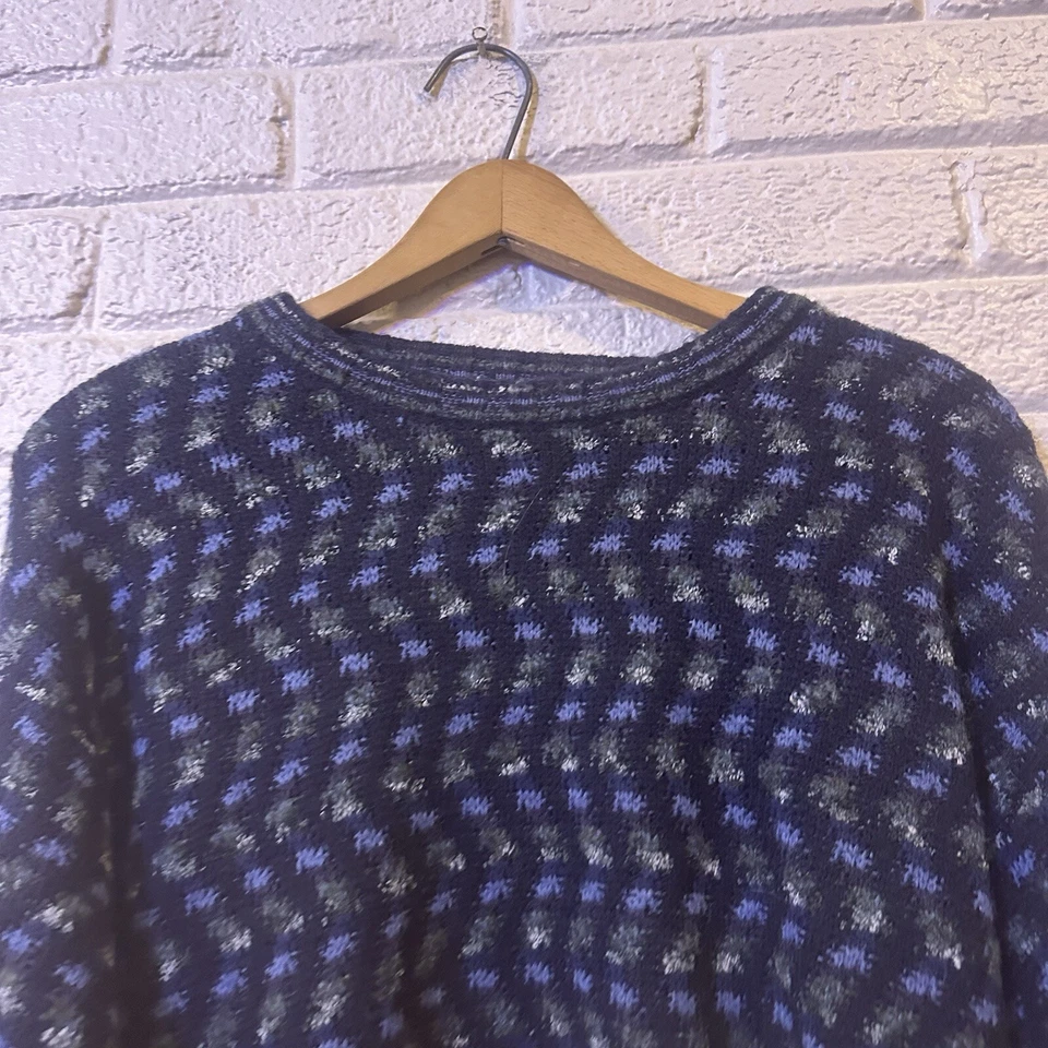 Marconi 3D Textured Knit Sweater Mens XL Multicolor Acrylic Wool Made in Italy - Image 1 of 3