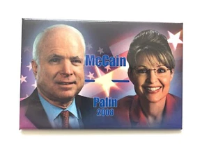 2008 John McCain & Sarah Palin Original 3 x 2 Zoll President Campaign Button - Bild 1 von 3