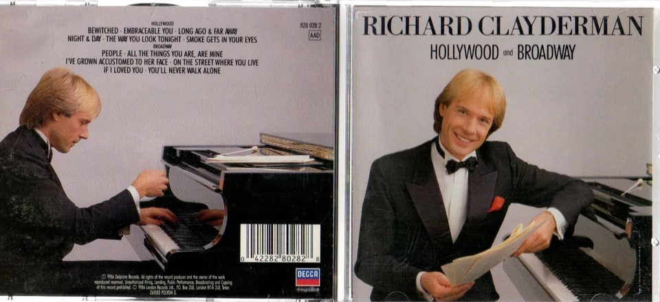 RICHARD CLAYDERMAN - HOLLYWOOD AND BROADWAY (CD ALBUM) - Image 1 of 1
