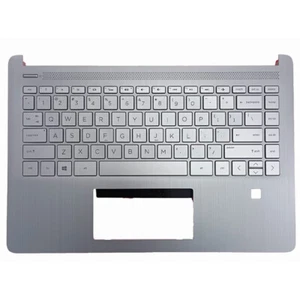 FOR HP X360 14-DQ 14S-FR FQ TPN-Q221 Keyboard Palmrest Upper Case wi/Finger hole - Imagen 1 de 4