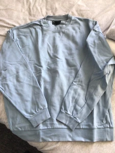 Mens Asos Design Blue Plain Sweatshirt size Medium - Picture 1 of 1
