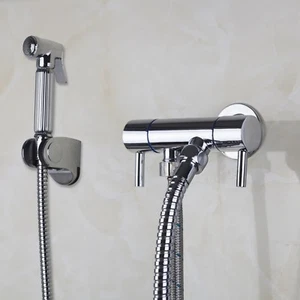 Grifo de ducha pulverizador de ducha grifo mezclador cromado bidé - Imagen 1 de 4