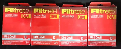 3M Filtrete Genuine Parts Dirt Devil D Vacuum Bags 3 Pack (4 Pack) - Image 1 of 2