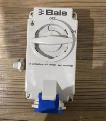 Bals Wall Socket IP44 16167 Surface Mounting Socket Outlet  Switched & Interlock - Image 1 of 4