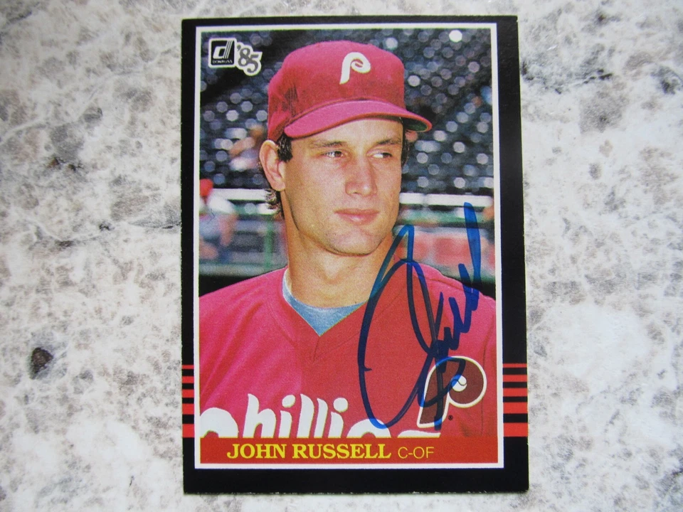 Phillies John Russell Signed Autographed 1985 Donruss Nr.Mint - Image 1 of 1