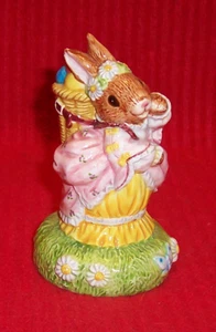 Lefton Easter Bunny Rabbit with Basket of Eggs - Picture 1 of 5