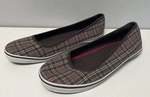 American Eagle Slip-On plaid Brown Red Shoes US Size 9 Style: 7016-200 New - Picture 1 of 6