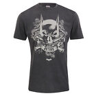 Official Batman - Skull Crest Acid Wash T-shirt