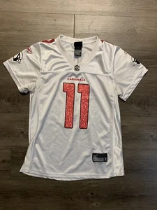Reebok On Field Larry Fitzgerald Arizona Cardinals NFL Jersey Sz M Womens White - Picture 1 of 8