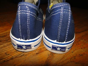 Vintage original Converse blue label Shoes Chuck Taylor USA Dead Stock Sz 13 - Picture 1 of 8