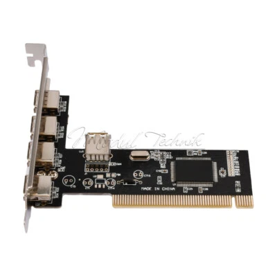 MARKENLOS High Speed 480Mbps 5 Port USB 2.0 PCI Hub Card Controller Adapter Module