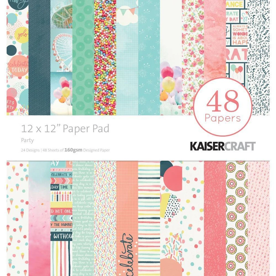 Kaisercraft Party Paper Pad 12x12 48 Pages - Nini's Things - image 1 of 1