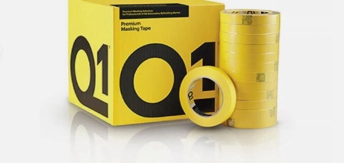Q1 Premium Automotive Masking Tape 110°C - 2" Inch 48mm x 50m, Box of 20 Rolls - Image 1 of 1