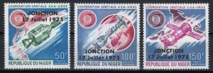 Niger 1975 MNH Mi 498-500 Sc C263-C265 Apollo-Soyuz link-up in space ** - Picture 1 of 2