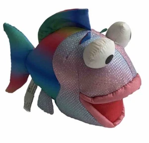Fisher Price Tropischer Fallschirm Fisch Plüsch Nylon Plump 2006 Stofftier Ozean - Bild 1 von 11