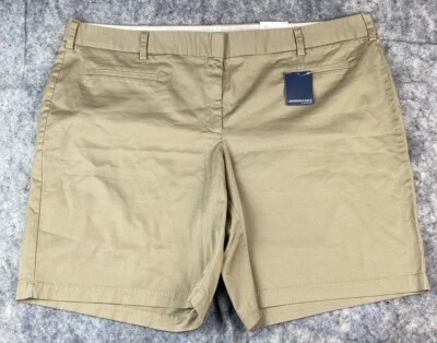 Nuevo con etiquetas Pantalones Cortos Chinos Lands End Para Mujer 22W Talla Grande Caqui Cintura Natural Ajuste 2 Foto 1 de 4