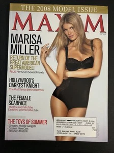 Maxim Magazine #127 July 2008 Marisa Miller SuperModel Issue Lad Mag Batman - Imagen 1 de 3