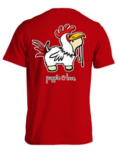 Neu PUPPIE LOVE ROOSTER PUP T-SHIRT WELPE - Bild 1 von 2