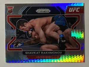 2022 Panini Prizm UFC Shavkat Rakhmonov Wave Prizm Rookie Card RC - Foto 1 di 2