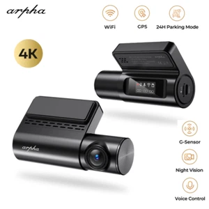 ARPHA 4K Dash Cam 2K/1080P Car DVR Camera WIFI GPS Parking Mode Night Vision APP - Picture 1 of 11