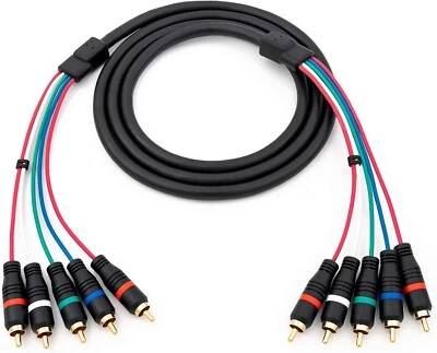 Cable de extensión RCA de video componente HD Retrovision YPbPr hembra a macho Japón Foto 1 de 2