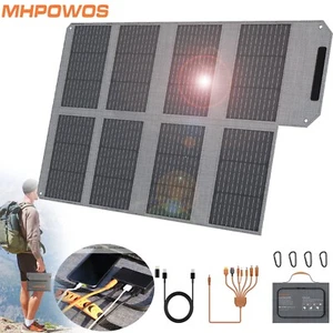 Portable Solar Panel Charger 80W USB Foldable Solar Panel Kit for Power Station - Picture 1 of 13