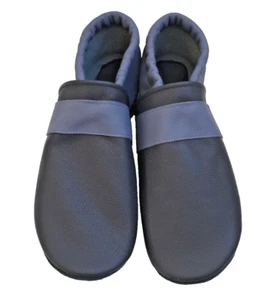 Zapatillas de cuero T. 38, azul oscuro / azul vaquero, zapatillas, mujer, niño - Imagen 1 de 3