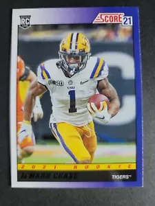 Jamarr Chase 2021 Panini Score RC Throwback Rookie - Picture 1 of 2