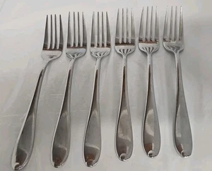 Cambridge Stainless China Plain  Silverware Flatware Lot Of 6 - Picture 1 of 3